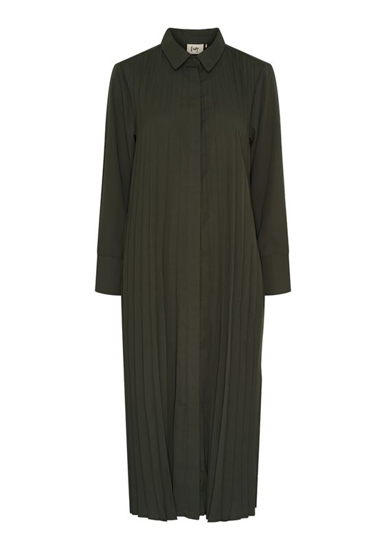 Klänningar - Frida pleat dress – Army